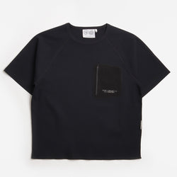 thumbnail Purple Mountain Observatory Waffle T-Shirt, Black, Detail Shot 1