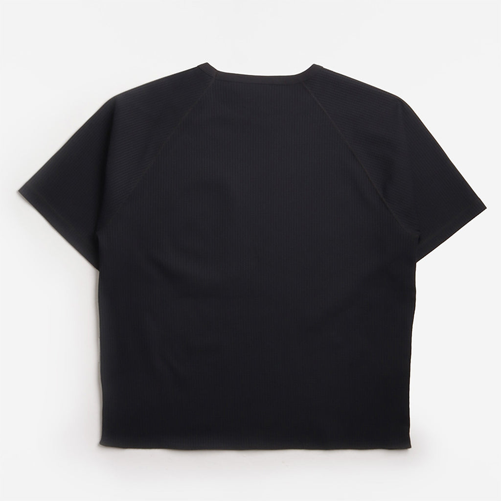 Purple Mountain Observatory Waffle T-Shirt, Black, Detail Shot 2