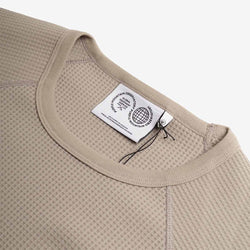 thumbnail Purple Mountain Observatory Waffle T-Shirt, Concrete, Detail Shot 4