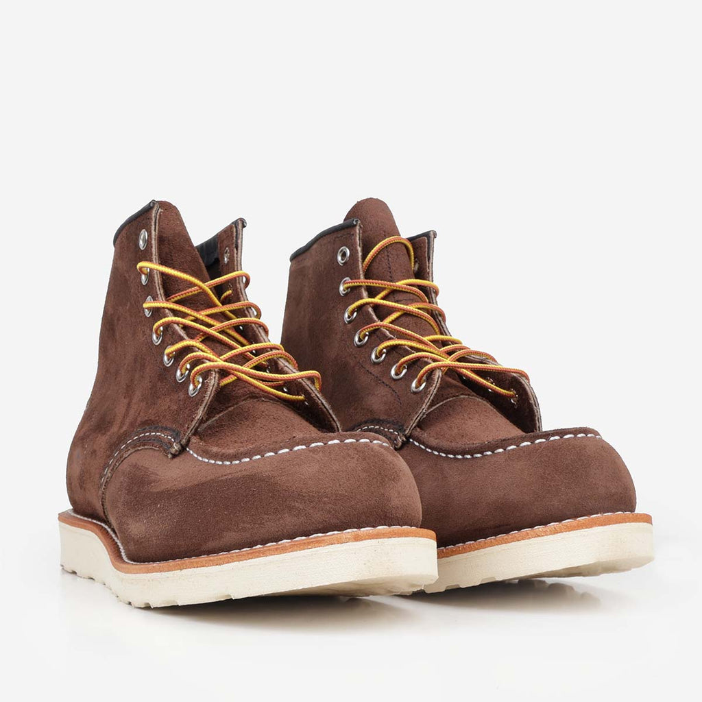 Red Wing Classic 6" Moc Toe Boot, Chocolate Muleskin, Detail Shot 2