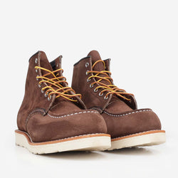 thumbnail Red Wing Classic 6" Moc Toe Boot, Chocolate Muleskin, Detail Shot 2