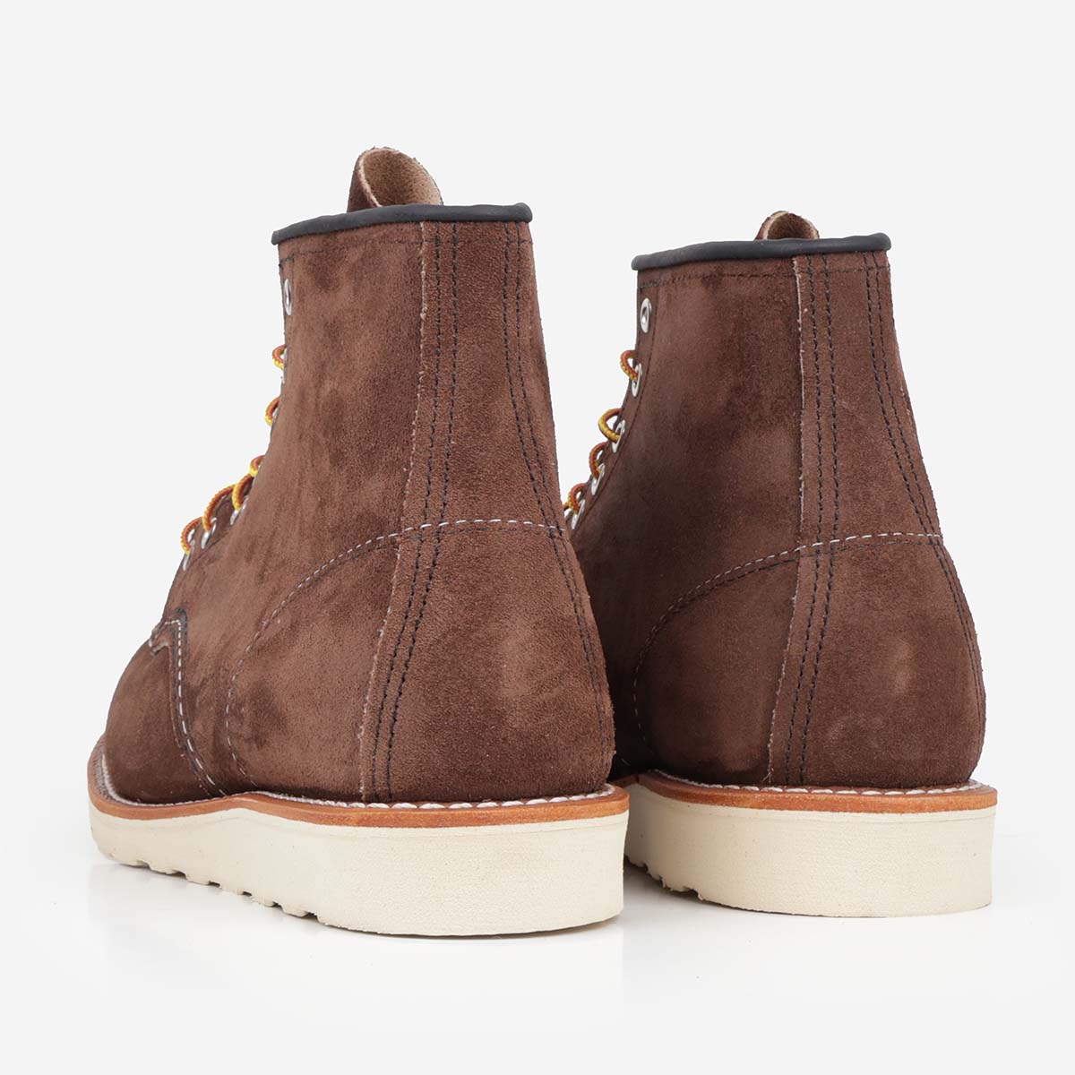 main Red Wing Classic 6" Moc Toe Boot, Chocolate Muleskin, Detail Shot 4