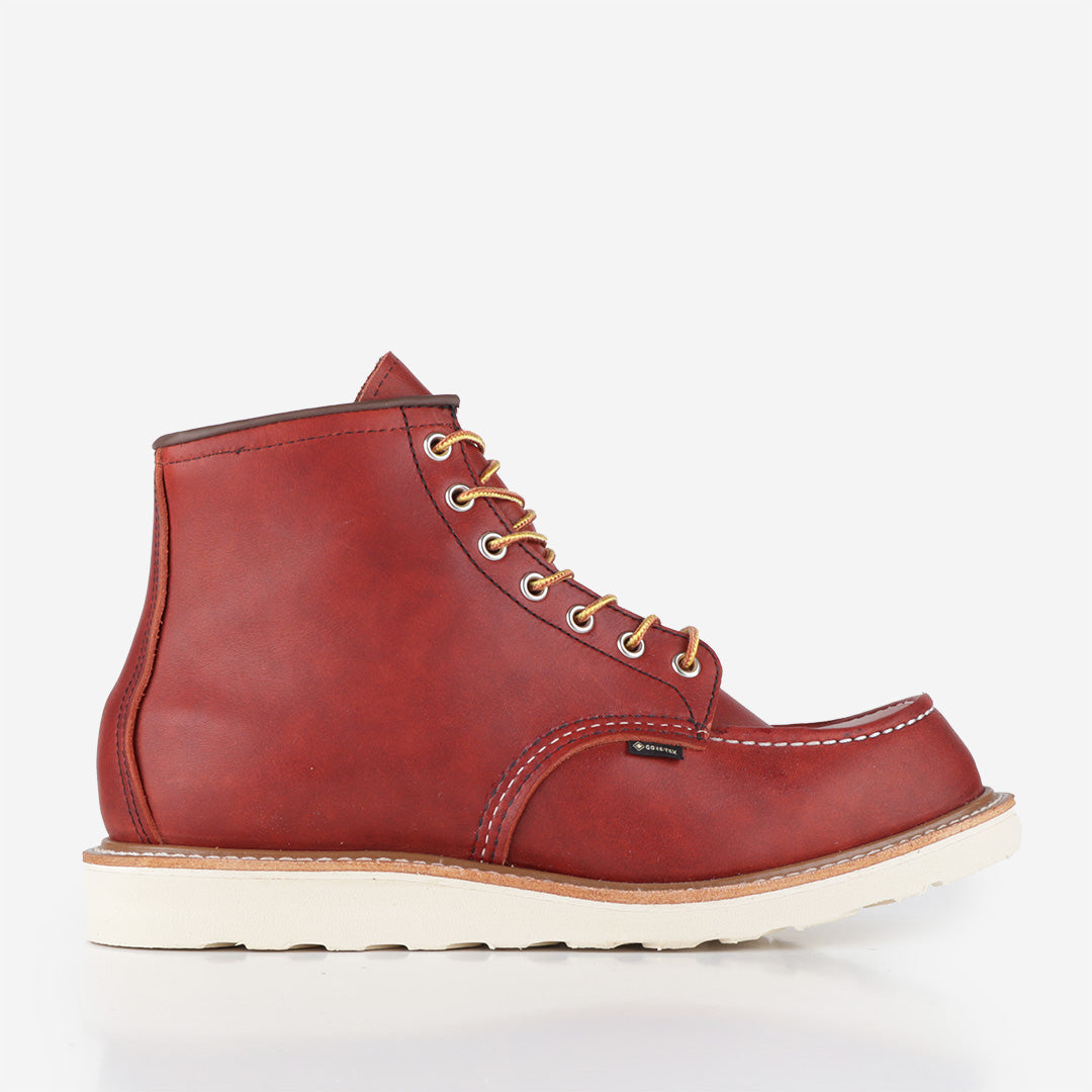 Red Wing Classic 6" Moc Toe Boot, Gore-Tex Russet Taos, Detail Shot 1