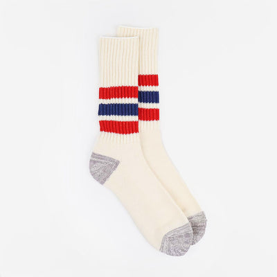 Rototo Coarse Ribbed Old School Crew Socks