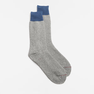 Rototo Double Face Crew Socks - Grey