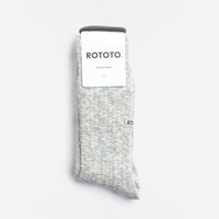 Rototo Organic Cotton Slub Crew Socks