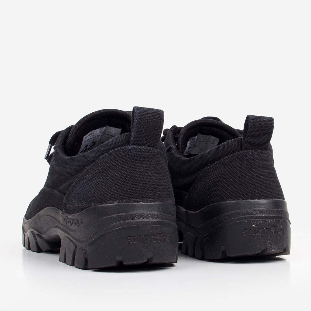 Samsara Dharma NatureDye Shoes, Black Black, Detail Shot 3