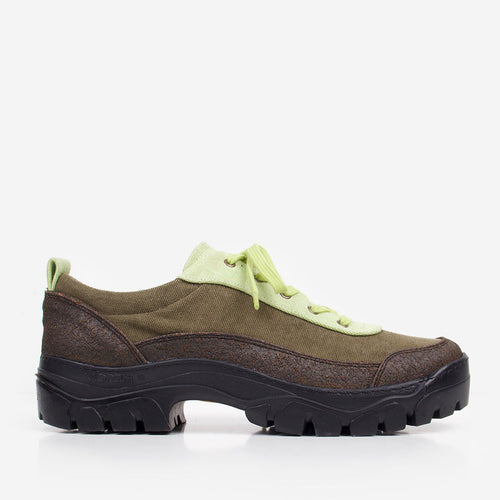 Samsara Dharma Palmera Shoes, Green Palma Black, Detail Shot 1
