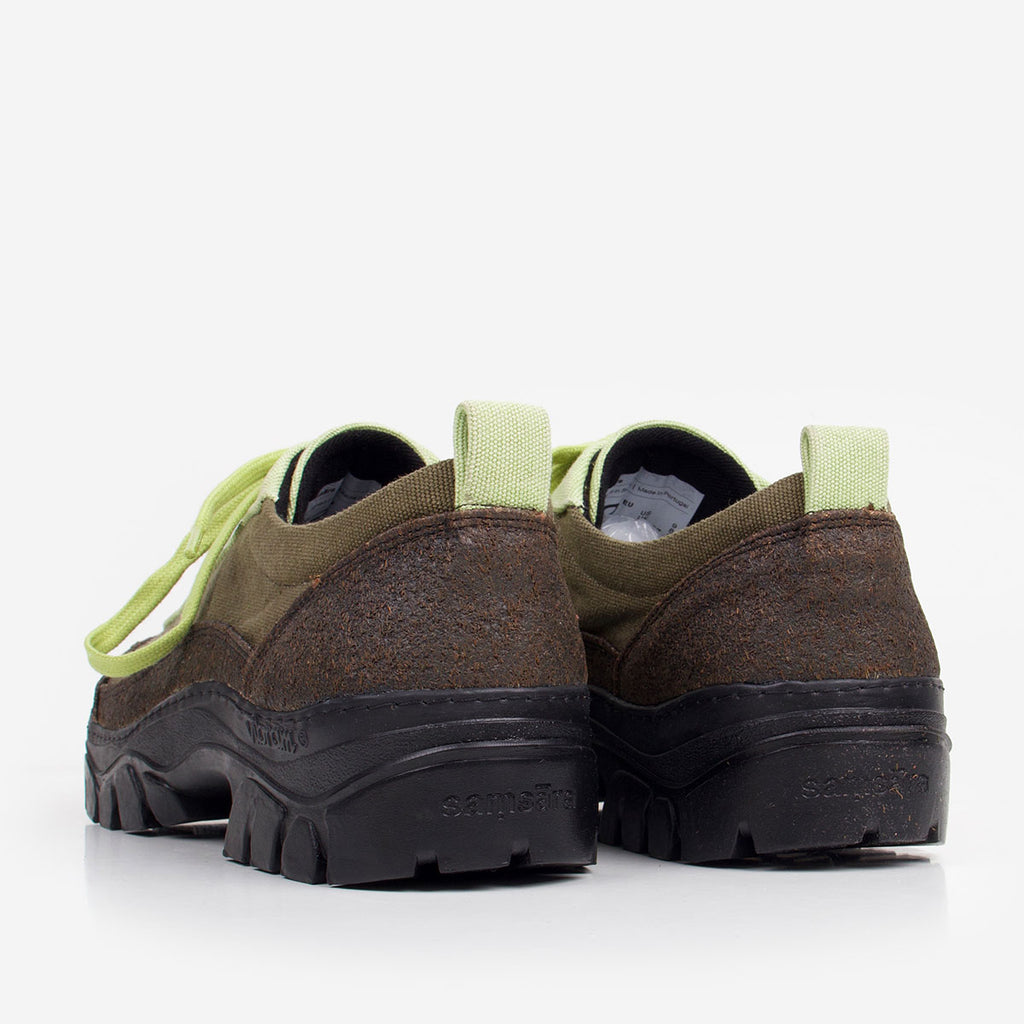 Samsara Dharma Palmera Shoes, Green Palma Black, Detail Shot 3