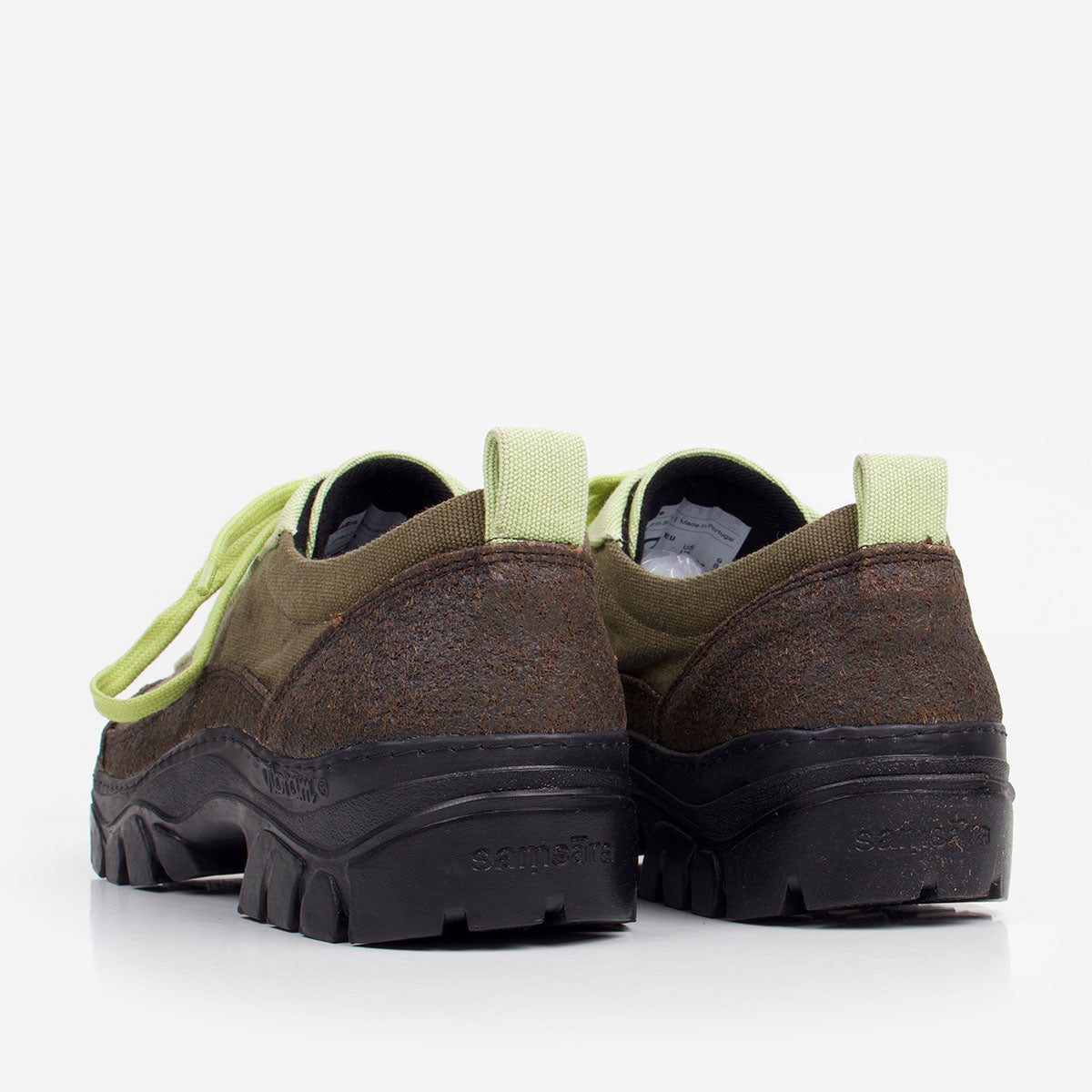 Samsara Dharma Palmera Shoes, Green Palma Black, Detail Shot 3