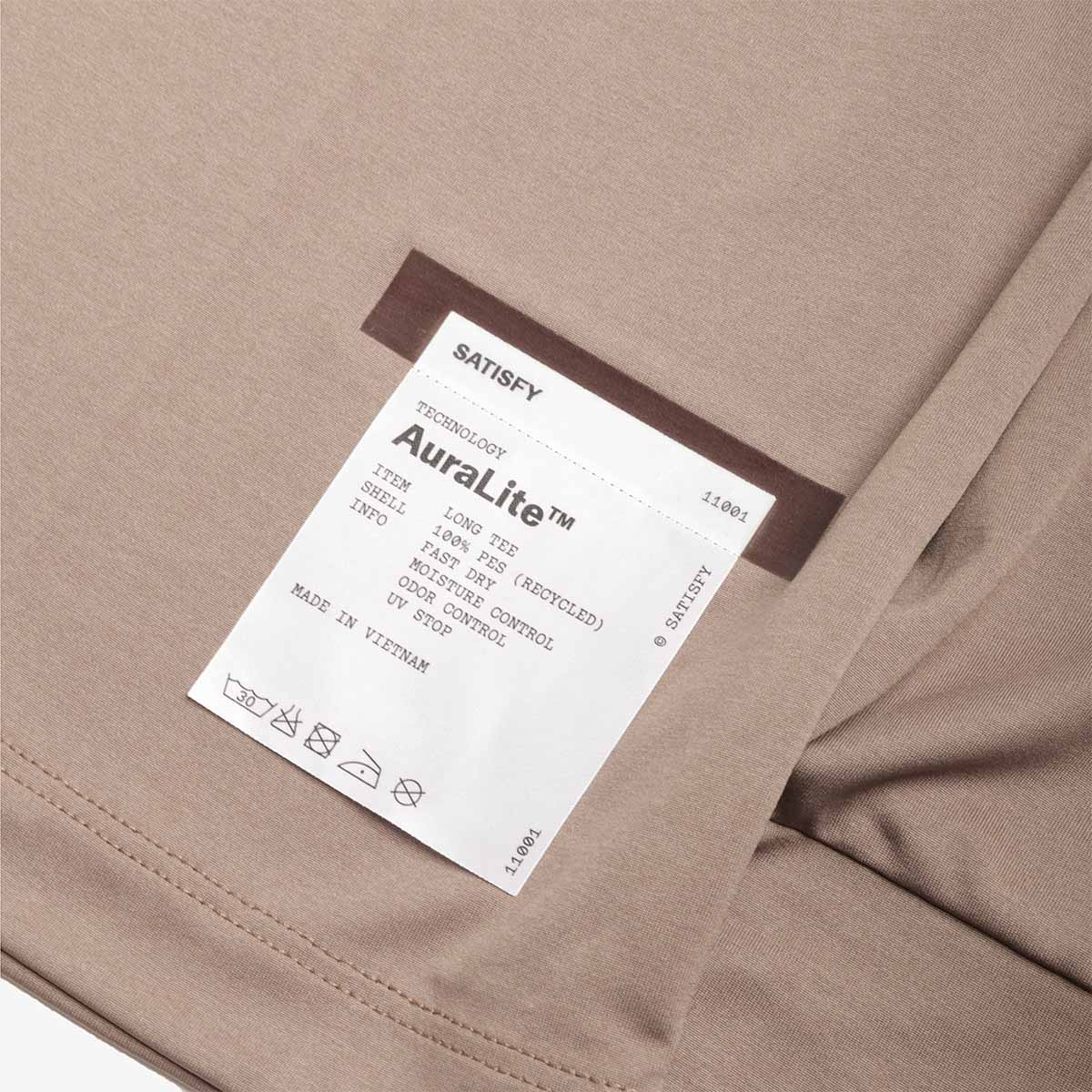 main Satisfy Auralite Long T-Shirt, Falcon, Detail Shot 3