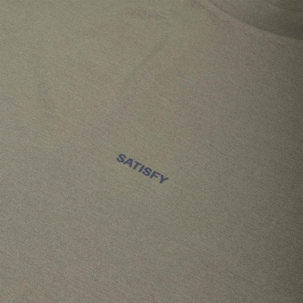 Satisfy Auralite Long T-Shirt, Dusty Olive, Detail Shot 3
