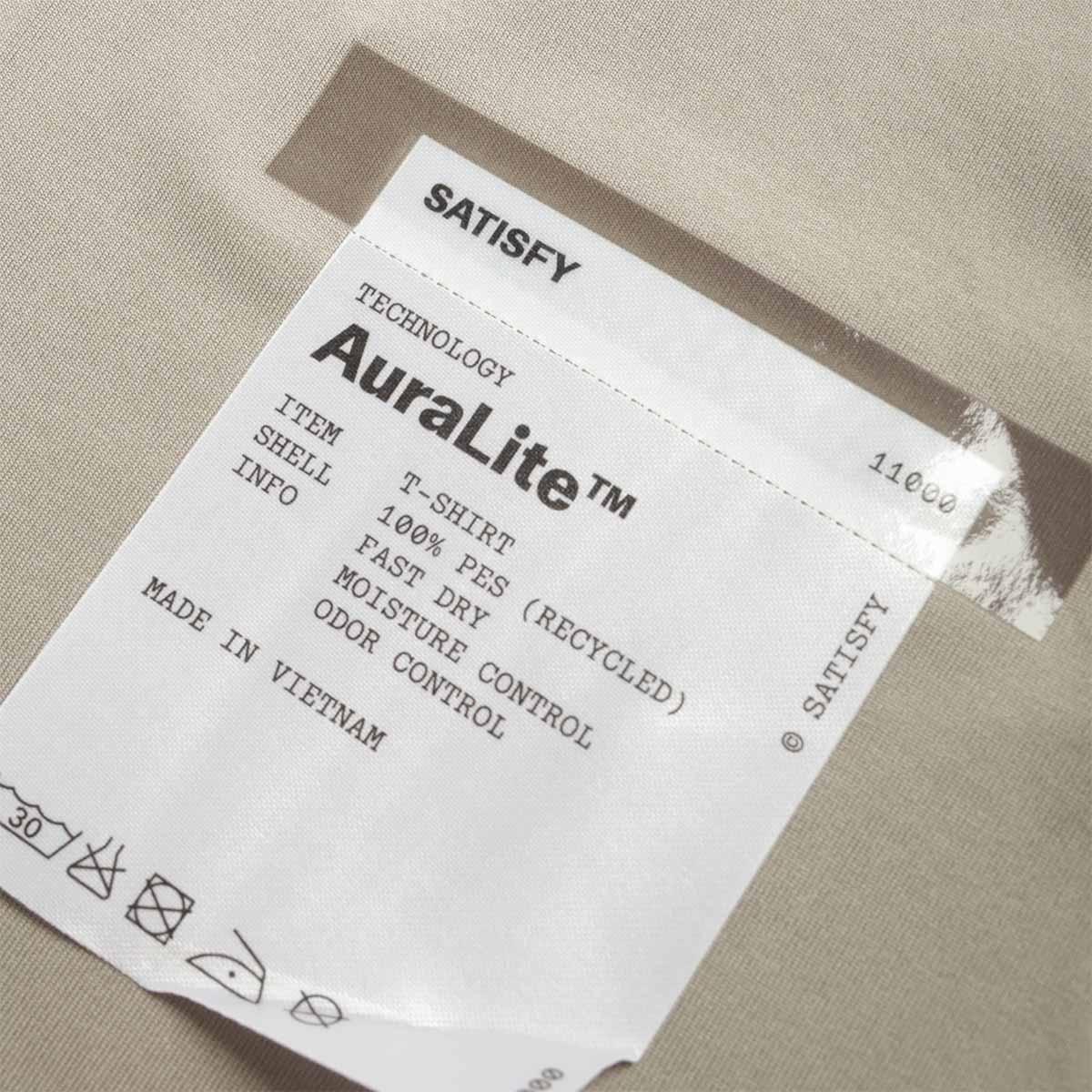 main Satisfy Auralite T-Shirt, Aluminium, Detail Shot 2