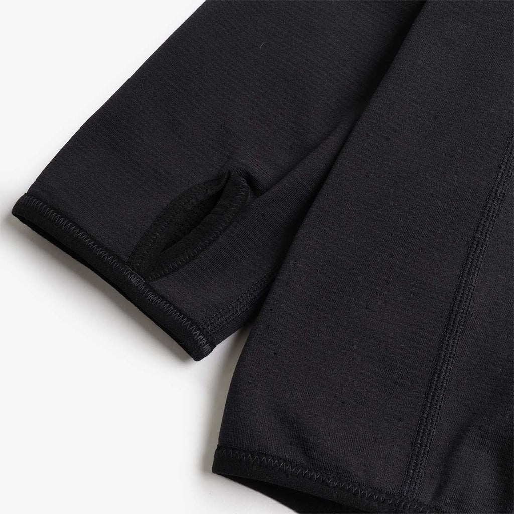 Satisfy FuzzFleece Half Zip, Black, Detail Shot 6