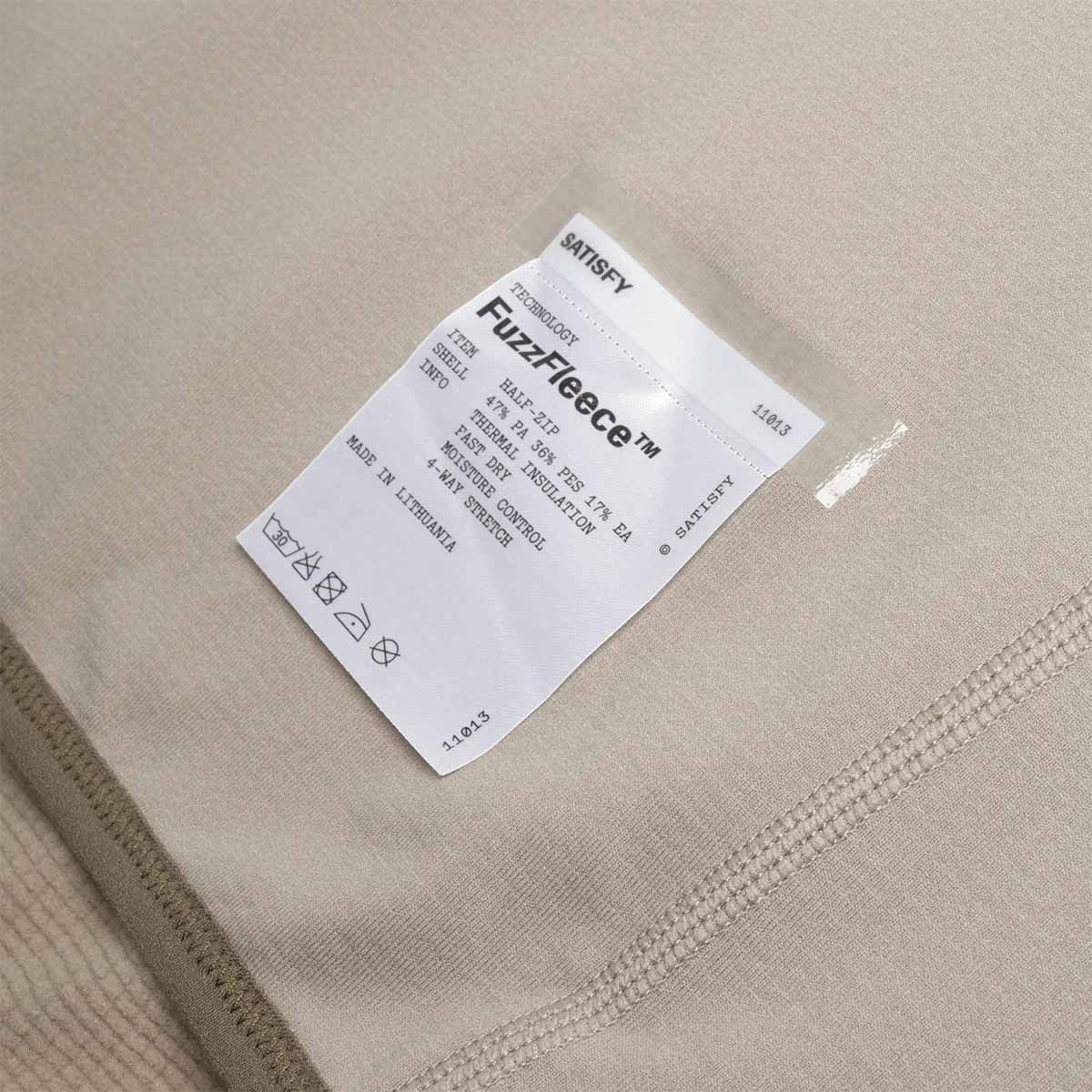 Satisfy FuzzFleece Half Zip, Rock Ridge, Detail Shot 3