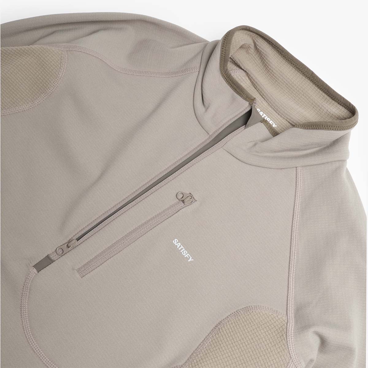 Satisfy FuzzFleece Half Zip, Rock Ridge, Detail Shot 5