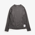 Satisfy FuzzFleece Octa Long T-Shirt, Dark Shadow, Detail Shot 1