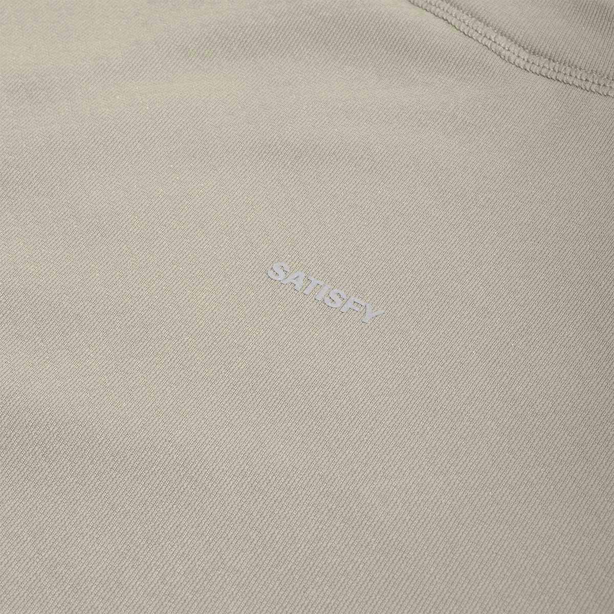 main Satisfy FuzzFleece Octa Long T-Shirt, Vetiver, Detail Shot 3