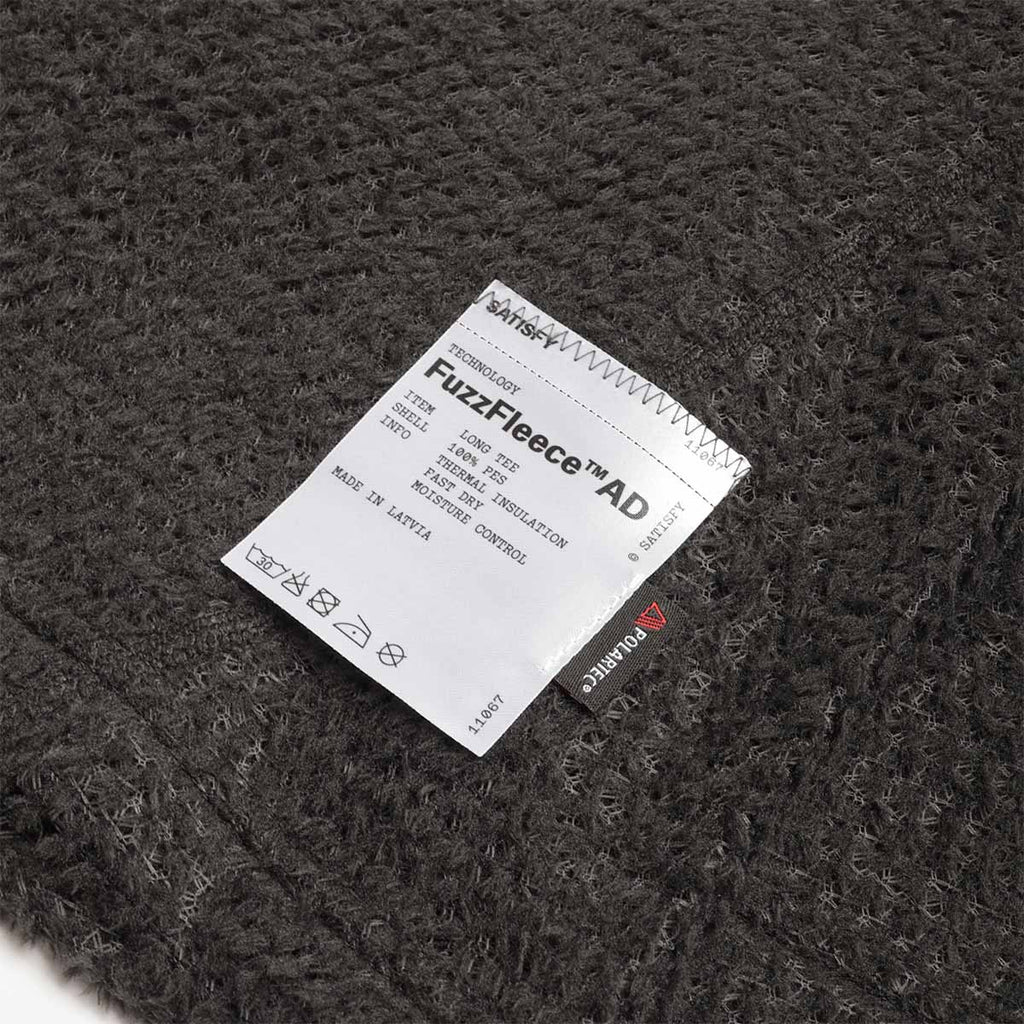 Satisfy FuzzFleece AD Long T-Shirt, Phantom, Detail Shot 3