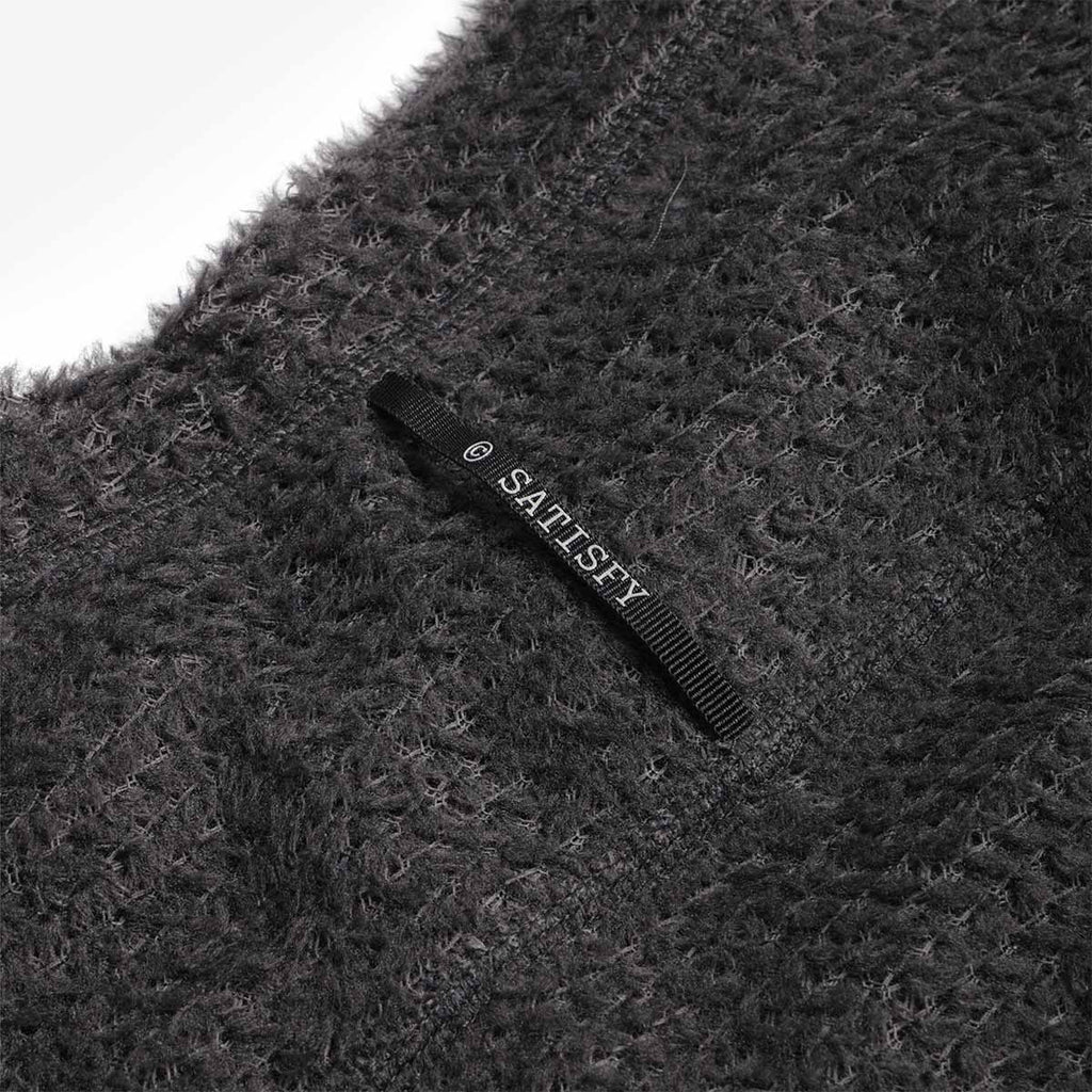 Satisfy FuzzFleece AD Long T-Shirt, Phantom, Detail Shot 4