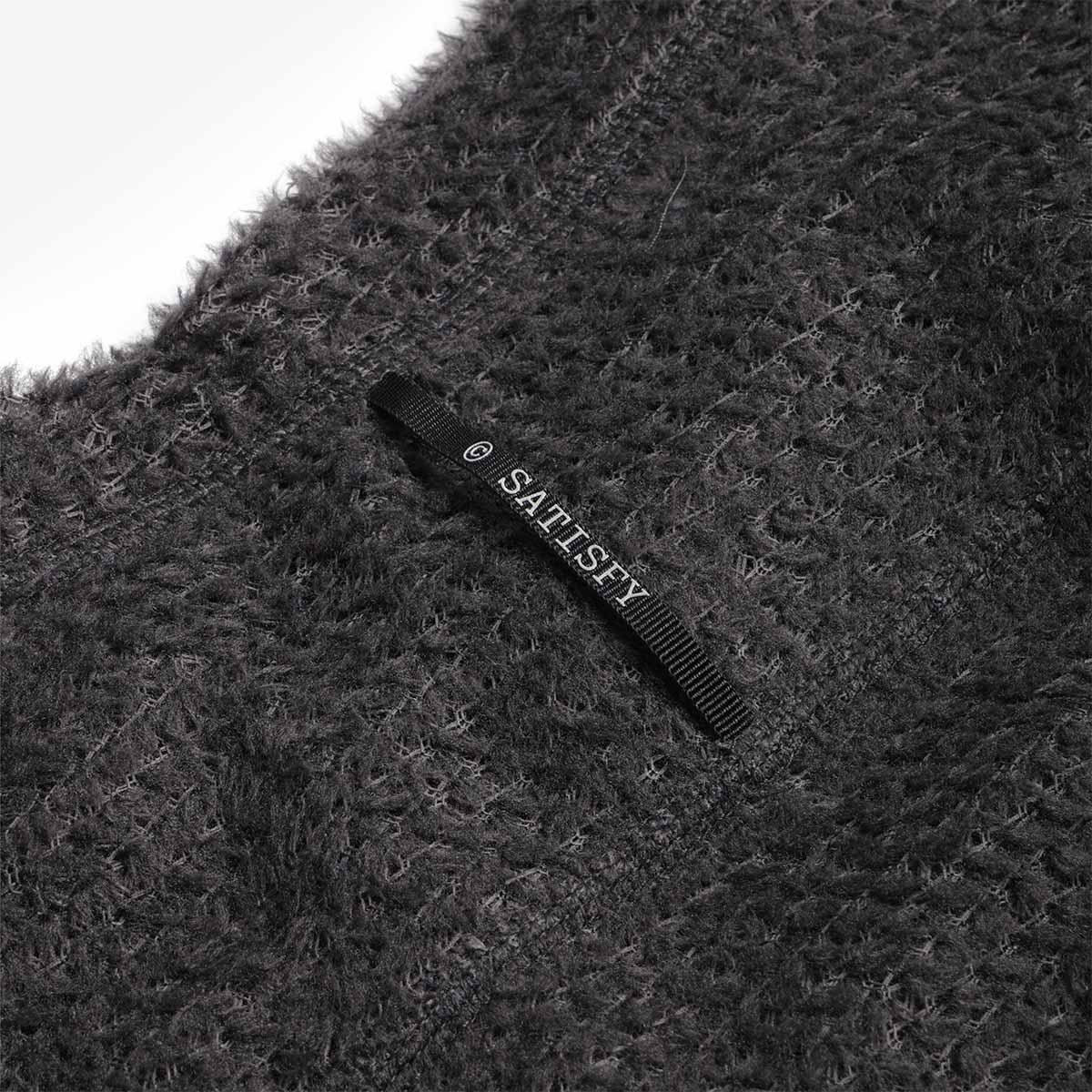 Satisfy FuzzFleece AD Long T-Shirt, Phantom, Detail Shot 4