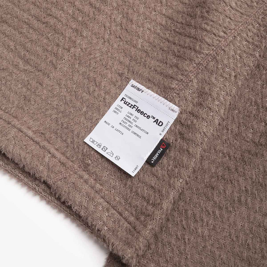 Satisfy FuzzFleece AD Long T-Shirt, Falcon, Detail Shot 2