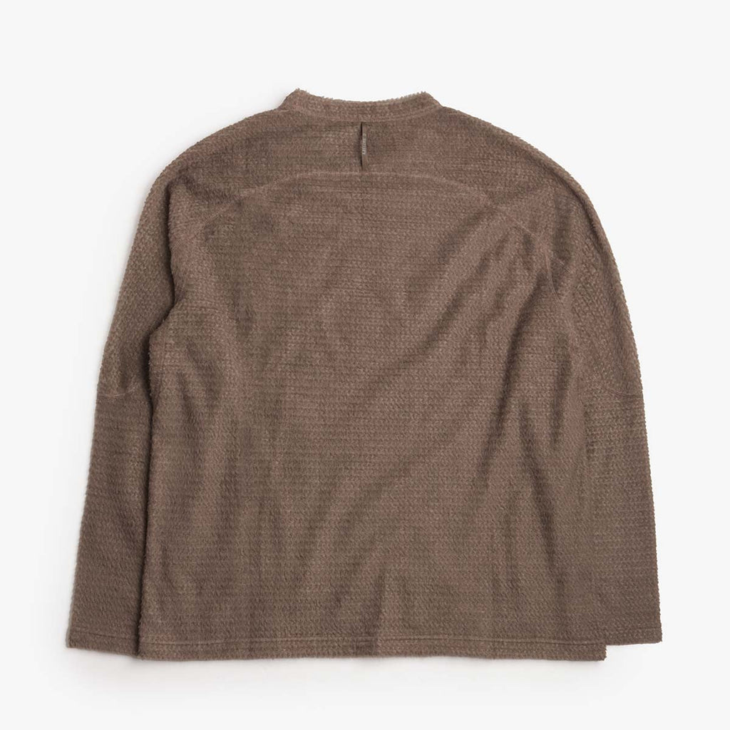 Satisfy FuzzFleece AD Long T-Shirt, Falcon, Detail Shot 3