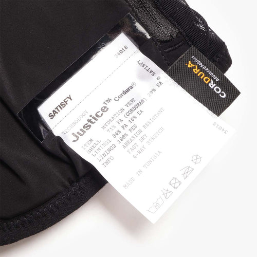 Satisfy Justice Cordura 5L Hydration Vest, Black, Detail Shot 2