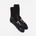 Satisfy Merino Nylon Tube Socks, Black, Detail Shot 1