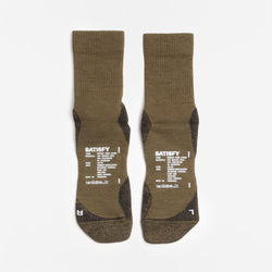 thumbnail Satisfy Merino Nylon Tube Socks, Dark Olive, Detail Shot 2