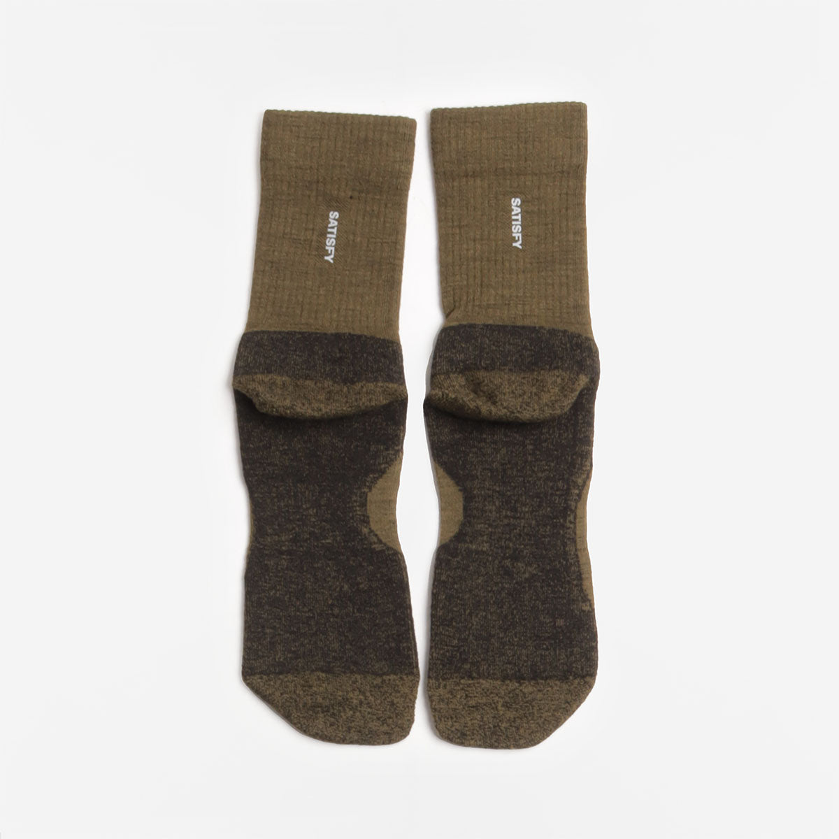 main Satisfy Merino Nylon Tube Socks, Dark Olive, Detail Shot 3