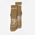 Satisfy Merino Nylon Tube Socks in Tie-Dye Capers, pair flat lay