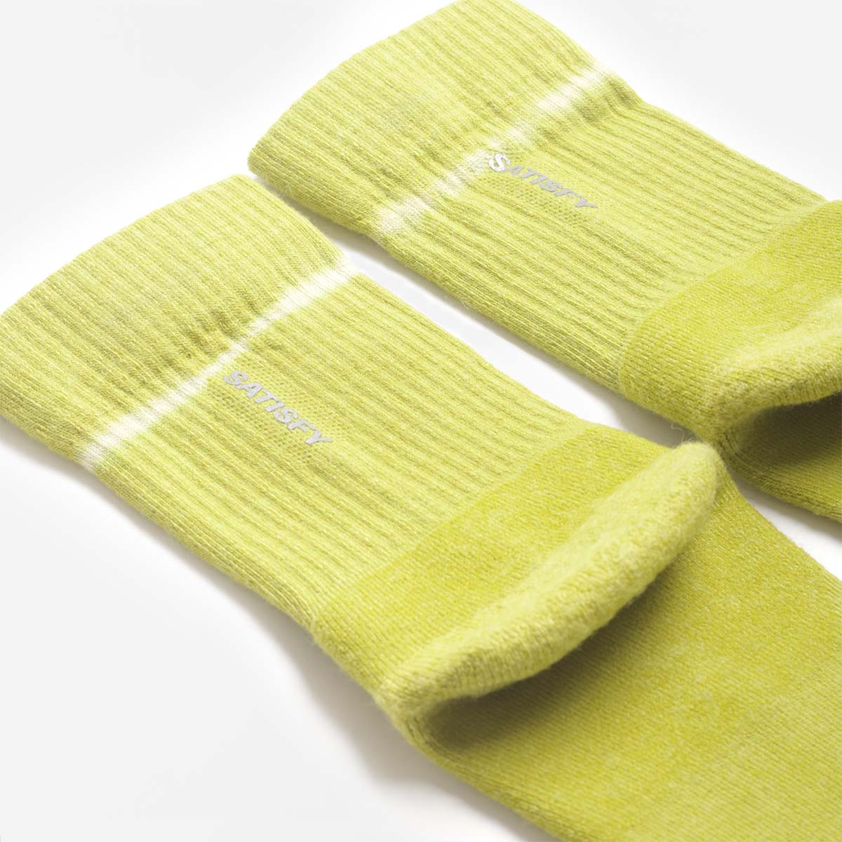 Satisfy Merino Nylon Tube Socks, Tie-Dye Grenbole Green, Detail Shot 5