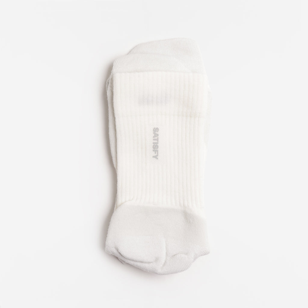 Satisfy Merino Nylon Tube Socks, Off-White, Detail Shot 1