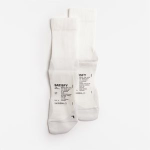Satisfy Merino Nylon Tube Socks - White