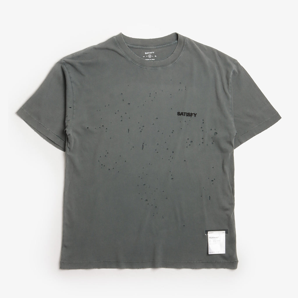 Satisfy MothTech T-Shirt, Faded Black, Detail Shot 1