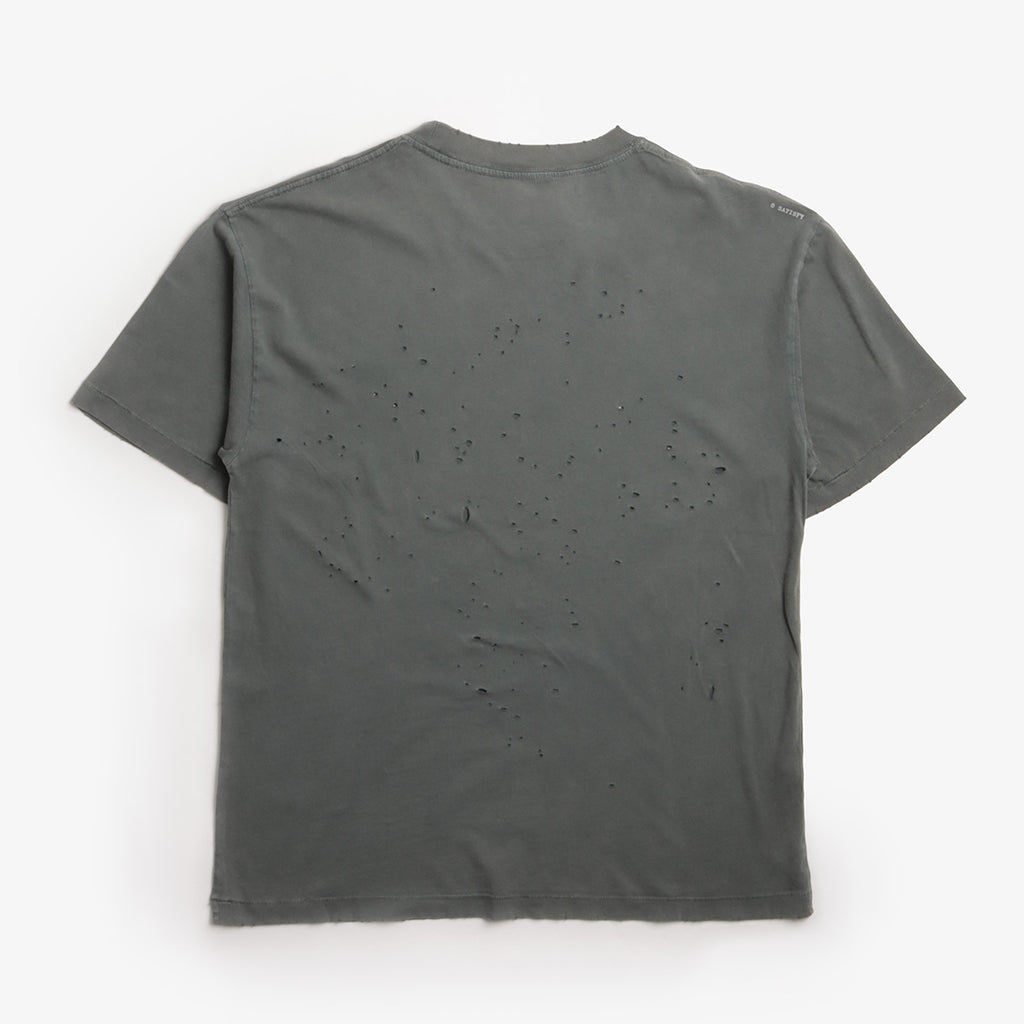 Satisfy MothTech T-Shirt, Faded Black, Detail Shot 2