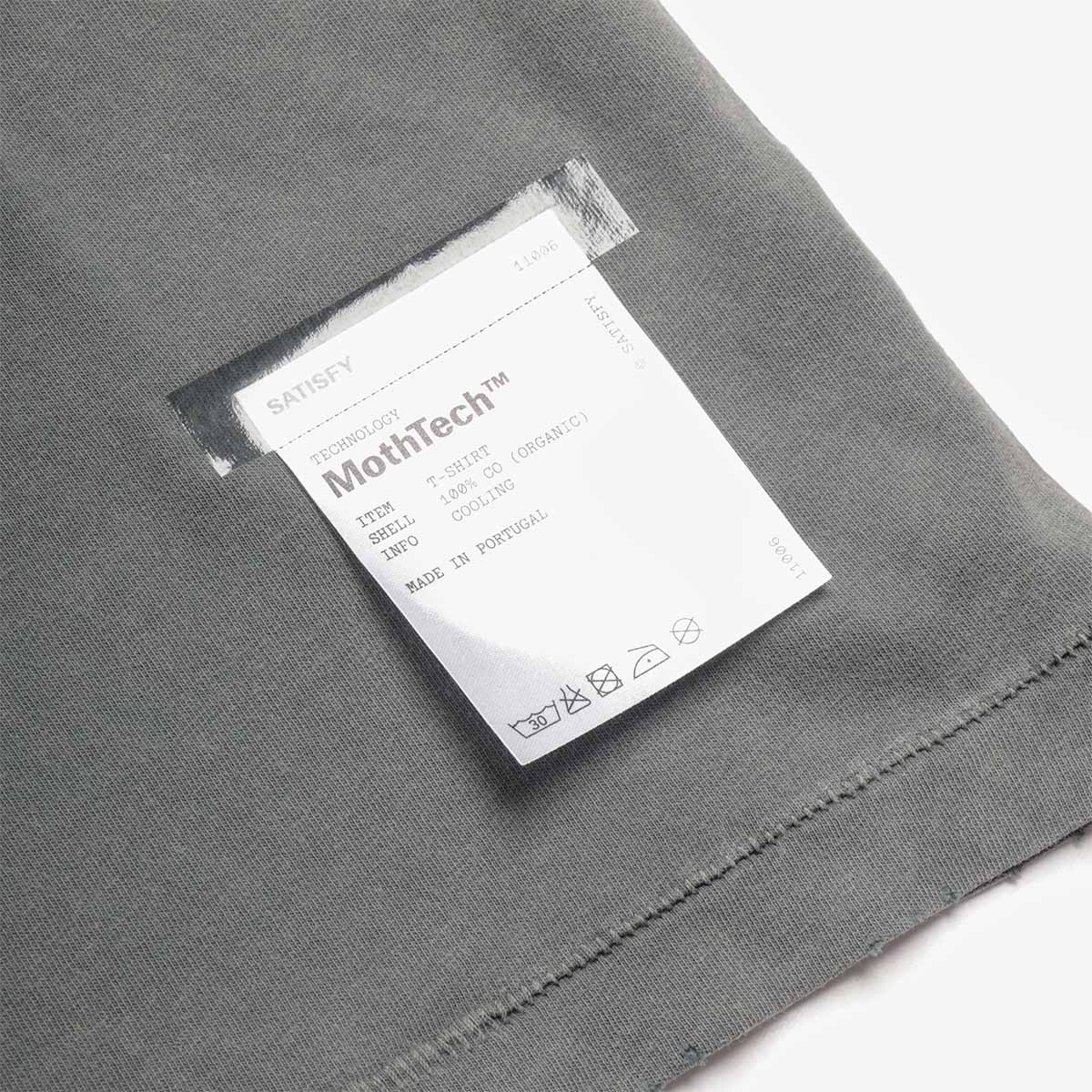 Satisfy MothTech T-Shirt, Faded Black, Detail Shot 4