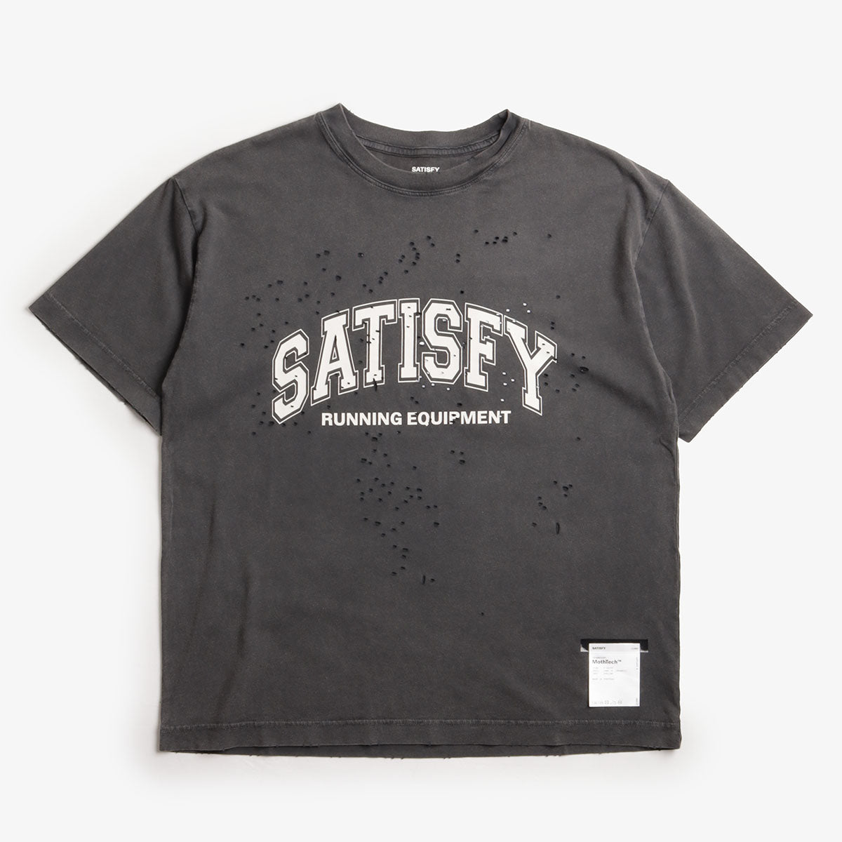 Satisfy MothTech T-Shirt, Aged Black, Detail Shot 1