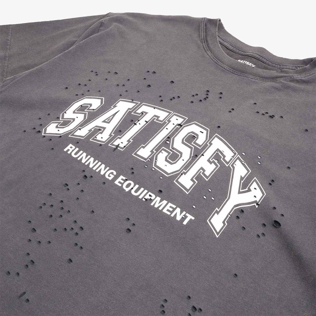 Satisfy MothTech T-Shirt, Aged Black, Detail Shot 3