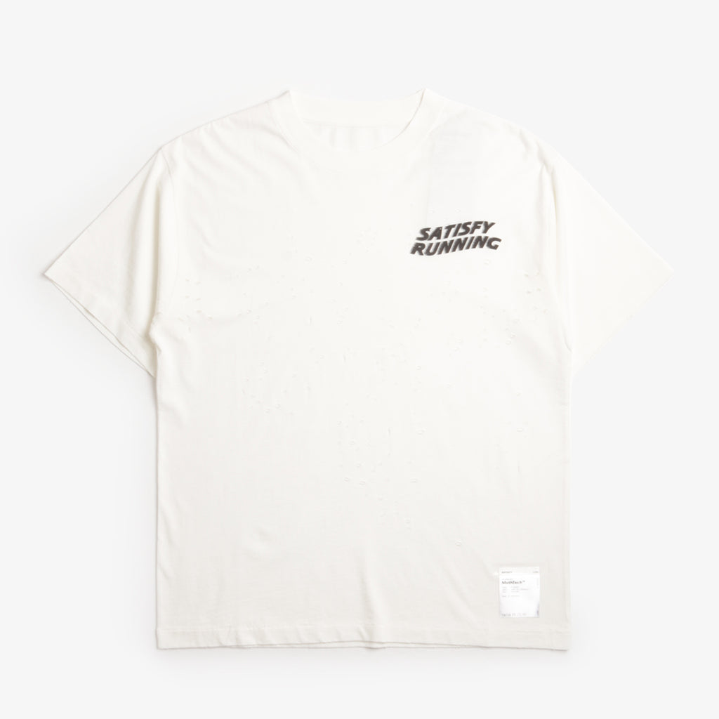 Satisfy MothTech T-Shirt, Off-White, Detail Shot 1