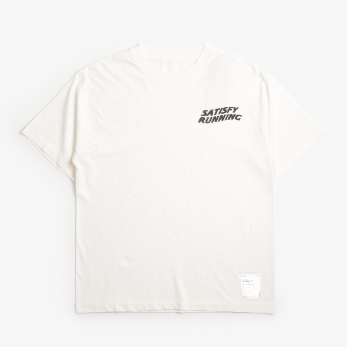 Satisfy MothTech T-Shirt, Off-White, Detail Shot 1