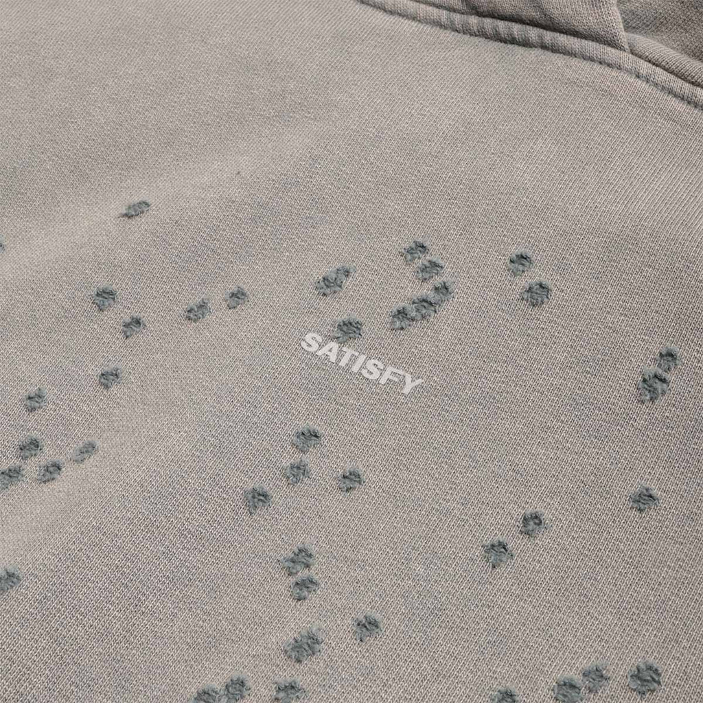 Satisfy MothTech Hoodie, Faded Black, Detail Shot 2