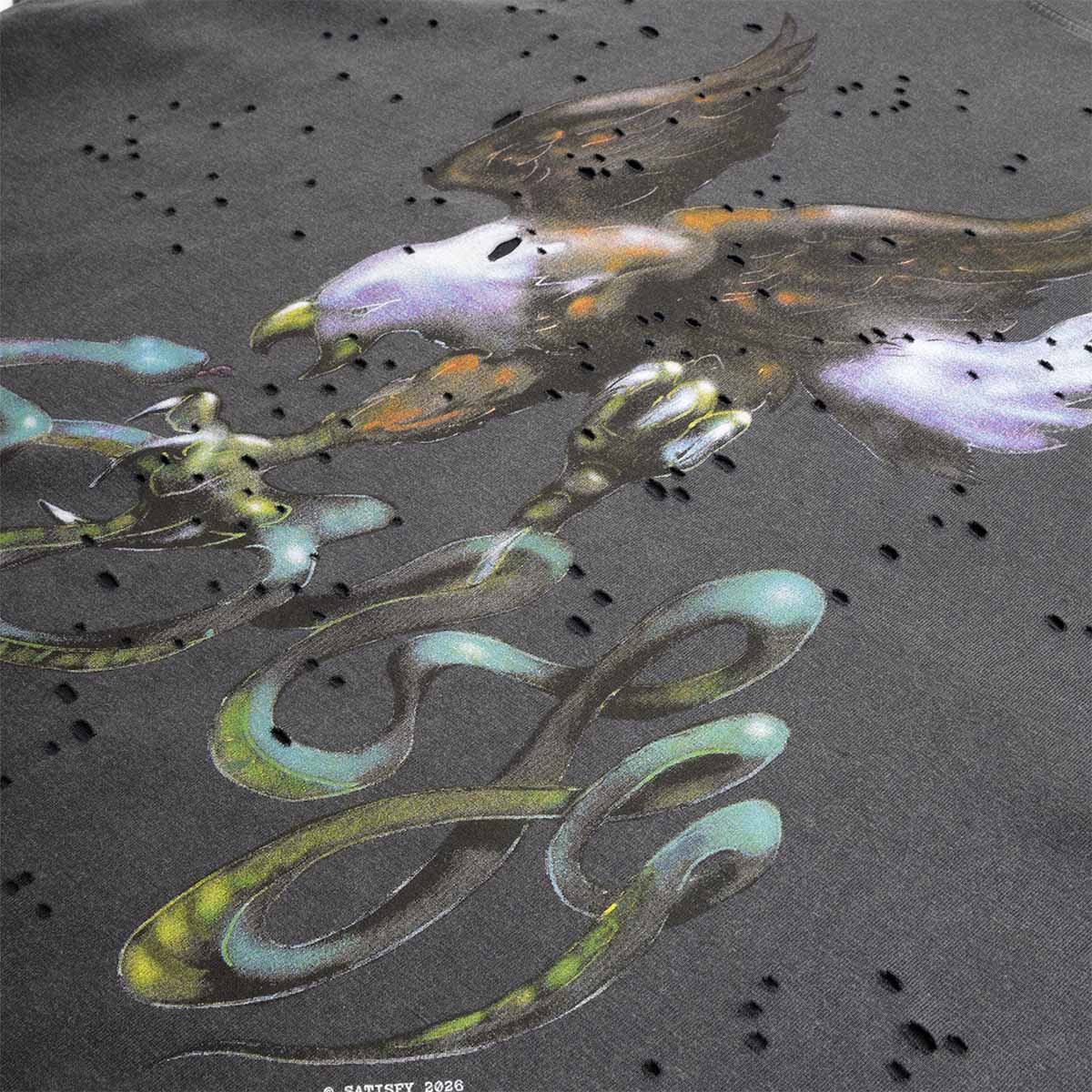 Satisfy Mothtech Airbrush Eagle T-Shirt