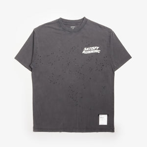 Satisfy Mothtech Wave Logo T-Shirt - Black