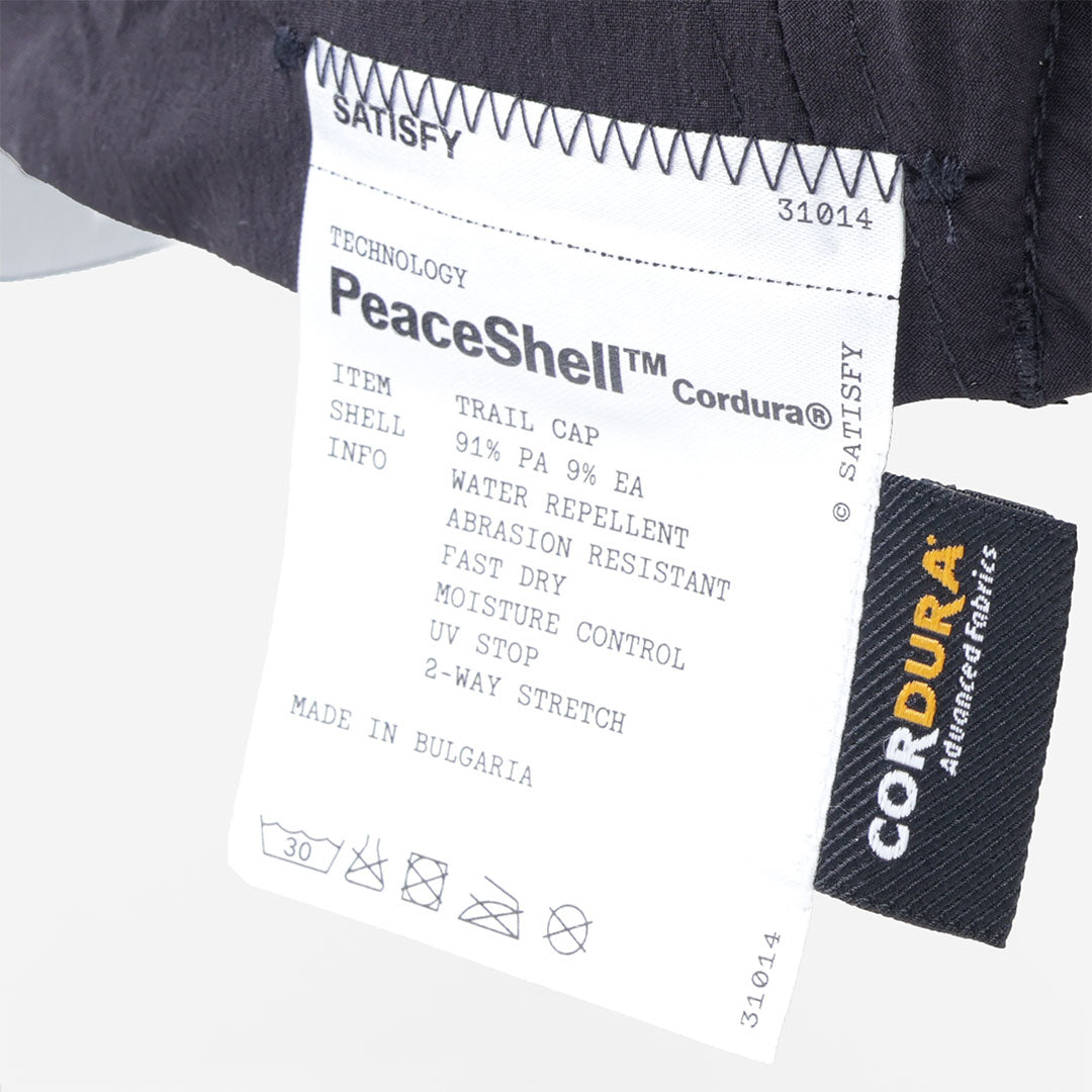 Satisfy PeaceShell Cordura Trail Cap, Black, Detail Shot 3