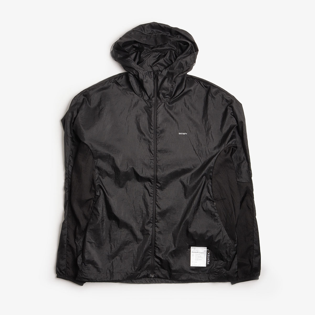 Satisfy Pertex Diamond Windbreaker, Black, Detail Shot 1