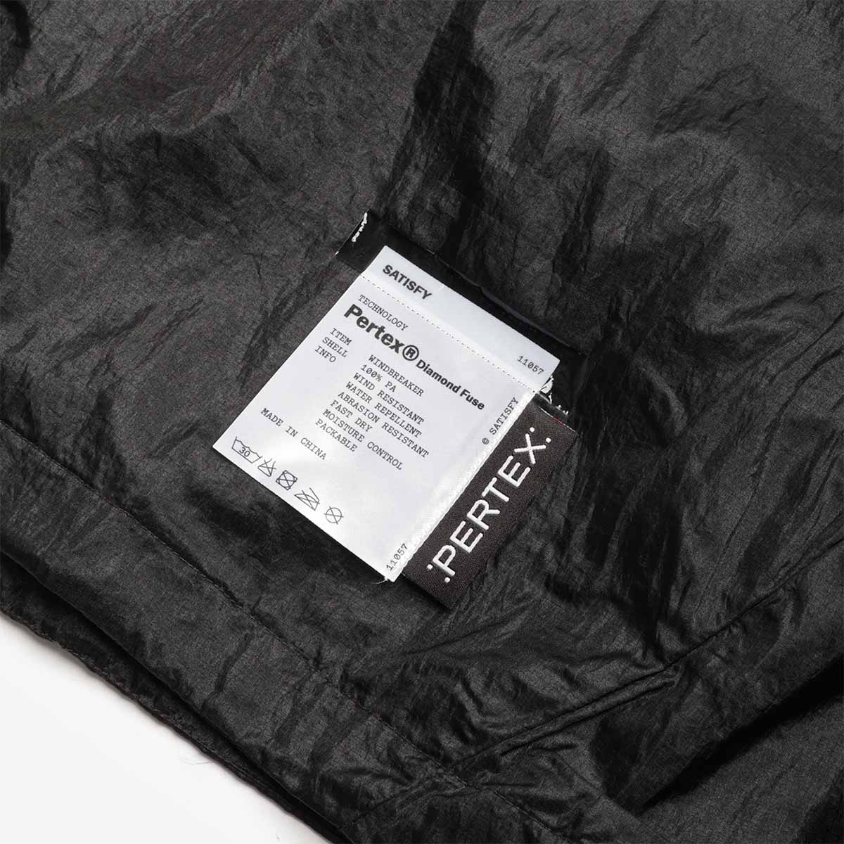 Satisfy Pertex Diamond Windbreaker, Black, Detail Shot 3