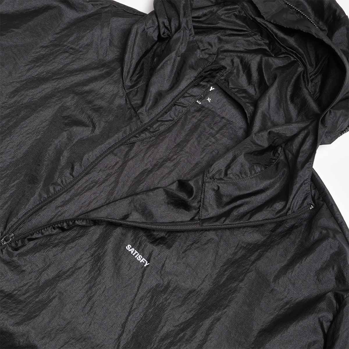 Satisfy Pertex Diamond Windbreaker, Black, Detail Shot 4