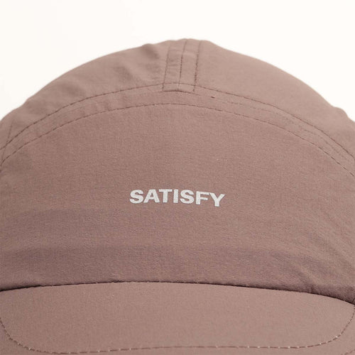 Reflective Satisfy logo on Moonstruck trail cap
